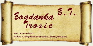 Bogdanka Trošić vizit kartica